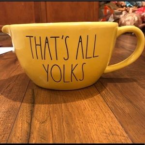 Rae Dunn that’s all yolks batter bowl